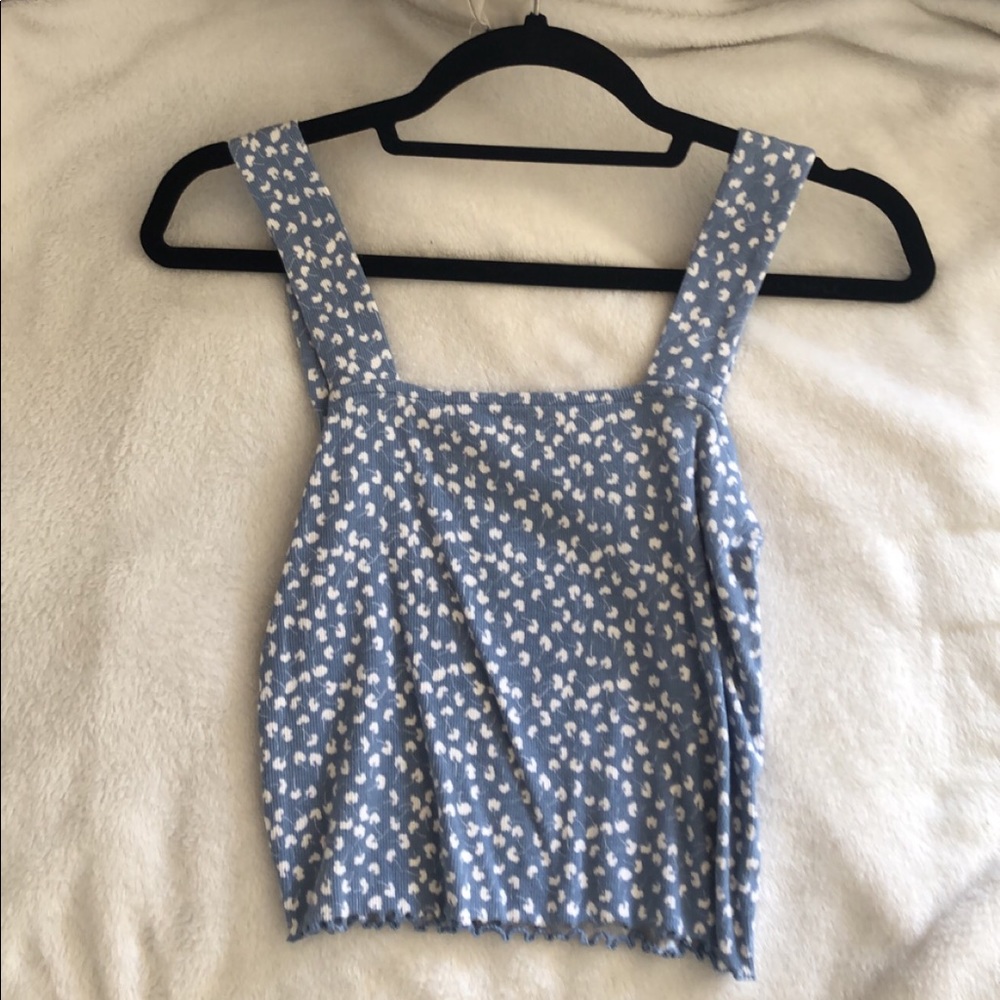 PACSUN basics cropped thick strap tank top